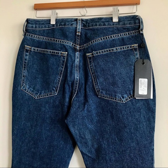 Rag & Bone High Rise Raw Hem Cropped Dark Stone Wash Skinny Jeans Size 28 - Picture 4 of 11